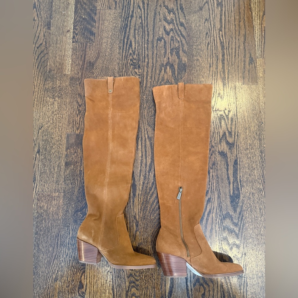 Michael Kors Harlow Over The Knee Boots Womens 6/7 Suede Mismatched